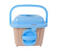 Hamster Carrier - Portable Transport Case with Handle | Breathable Travel Pet Carrier Perfect for Hamster, Gerbil, Chinchilla, Hedgehog, Ferret, Lizard or Vet Visit, 4.72x3.94x3.94in