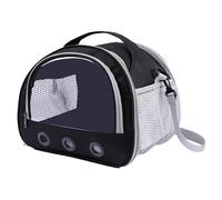 Hamster Carrier, Transparent Window Carrier, Small Animal Porter, 8.66x7.48x7.09 Inches (Pink/Black/Blue) Transparent Casement Handbags for Guinea, Bunny