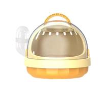 Hamster Carrying Case | Portable Small Animal Travel Cage | Panoramic Guinea Carrier with Detachable Water Bottle | Ideal for Hamsters, Rabbits, and Small Pets The Go