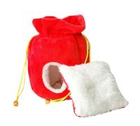 Hamster Cave - Warm Small Animals Habitat for Ferret Mouse Chinchilla Bunny | Cotton Plush with Soft Interior, Pet House, 19x18cm Size, 8cm Entrance Hole, Indoor Sleeping Nest for Dwarf Rabbits