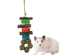 Hamster Chew Toys - Healthy Wood Teething Sticks, Animal Molar Exercise Kit| Funny Pet Gnaw Accessories With Interactive Living Scenario For Ferret Degu GuineaPig Chinchilla Hedgehog Daily Chewing Tra