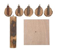 Hamster Climbing Toy | Organic Wood Rotating Playground Stand for Rodents/Hedgehogs/Small Pets | 5 Pedals & Secure - Tip Base | Exercise & Stress Relief