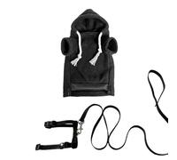 Hamster Clothes,Ergonomic Hoodie Costume | Ferret Harness Set - for Outdoor Walking Hamster Chinchilla Rabbits Puppy Kitten Bunny