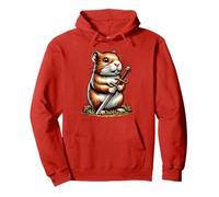Hamster Con Espada Guerrero Valiente Sudadera con Capucha