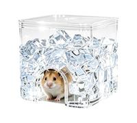 Hamster Cooling Houses Transparent Cold Nest Hamster Cooling Cube & Bed