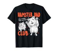 Hamster Dad Club Hammy Hombres Día del Padre Camiseta