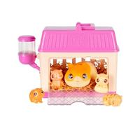 Little Live Pets Hámster de los Minis Sorpresa de mamá Cuida de mamá hámster o mamá conejita en su caseta para Descubrir 2, 3 o 4 minibebés