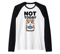 Hámster de oficina Colega Hámster de café Camiseta Manga Raglan