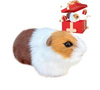 Hámster de peluche de hámster de peluche Happy The Hamster | Pequeño juguete de roedor para amantes de las mascotas, coleccionistas, sofá, dormitorio, habitación de los niños, compañero,