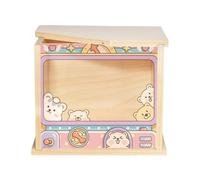 Hamster Dig Box, Small Pet Digging Room, 7.48x5.91in Visible Shelter Habitat Decor, Cage Accessories for Chinchillas, Hedgehogs, Squirrels, Mice Enrichment, Activity, Play