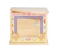 Hamster Dig Box, Visible Digging Room for Small Pets, Enrichment Habitat Shelter with Acrylic Window, Cage Accessory for Chinchilla, Hedgehog, Play and Activity Décor