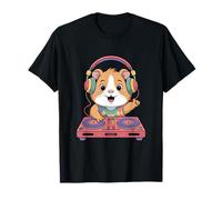 Hamster Dj En Acción Para Los Amantes De La Música Camiseta