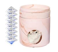 Hámster Escondite - Recinto de protección contra el Calor para Gerbil - Accesorios para el Cuidado de Animales con 8 Almohadillas de refrigeración para Guardar la Calma, de Viaje, para roedores