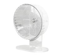 Hamster Exercise Wheel, Transparent Acrylic Running Spinner, Height Adjustable Small Animal Toy, for Gerbil Hedgehog Accessories, Lightweight 200g, 7.09 Inches, Fun and Safe Pet