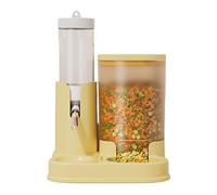 Hamster Feeder Water Bottle | PP 2 In 1 80ml Drinker 320ml Food Container, 5.1 X 4.3 X 6.7 In | No Drip Ball Spout, Detachable Auto Dispenser | Small Pet Cage Supply For Gerbil Bunny Hedgehog Dwarf
