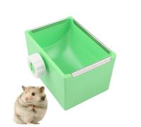Hamster Food Bowl, Small Pet Meal Dispenser, Fixable Water, Hamster Cage Feeder For Hedgehog, Bunny, and Animals, Easy To Attach and Clean, 2.95x2.56x4.13 Inches