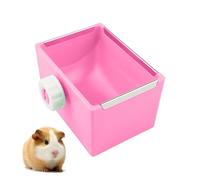 Hamster Food Bowl, Tiny Pet Meal Dispenser, Fixable Cage Feeder Hamsters, Hedgehogs, Bunnies, Food, Water Bowl, (Perfect For Animals) 7.5x6.5x10.5cm