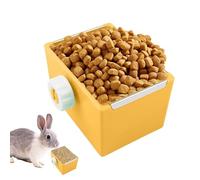 Hamster Food Bowl, Tiny Pet Meal Dispenser, Fixable Cage Feeder Hamsters, Hedgehogs, Bunnies, Food, Water Bowl, (Perfect For Animals) 7.5x6.5x10.5cm