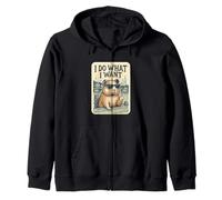 Hamster Funny I Do What I Want Hilarante Finger Holiday Sudadera con Capucha