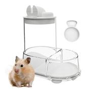 Hamster Futter- und Wassernapf - Automaticher Futternapf und Wasserbehälter | Transparenter Vorratsbehälter mit Großem Fassungsvermögen - Für Kleintiere wie Hamster Mäuse Igel Wellensittiche Chinchil