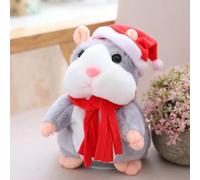 Hamster Genérico Hablando - Juguete electrónico para hámster, animal de peluche que repite lo que dices, juguetes de hámster con grabación de voz para niños, regalos de cumpleaños de Navidad