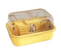 Hamster Habitat - Hedgehog Safety Habitat | Transparent Lid,Anti-Escape Enclosure Hamster Villa, with Pet Safety Cage For Hedgehog Gerbil Mice