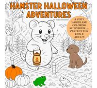 Hamster Halloween Adventures: A Cozy Woodland Coloring Storybook