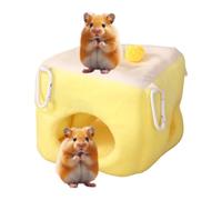 Hamster Hammock Bed | Soft Warm Cave House For Chinchilla Bunny Rabbit | Cage Hanging Bed | For Small Pets Animals Winter Sleep Nest Durable Shelter Play Rest Accessory Safe Portable Snug