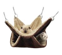 Hamster Hammock - Soft Flannel Bunkbed, Hanging Hammock Small Animal Cage | Bed Comfortable Resting Accessory For Guinea Mice Ferrets Gliders Parrots Pigs Mice Winter Fall, Hamsters Small Pets