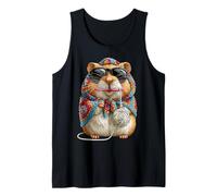Hamster Hammy Granny - Hilo Cuadrado de Ganchillo para Amantes del Ganchillo Camiseta sin Mangas