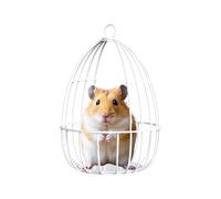 Hamster Hamster - Metal | Jaula de malla de alambre de hierro | Casa de dormir para esconder mascotas para hámsteres, jerbos, ratones y mascotas pequeñas para un descanso cómodo y uso en jaulas en