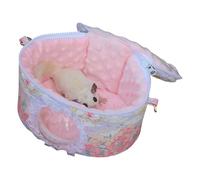 Hamster Handtasche - Tragbare Kleintier Transportbox Für Unterwegs | Kratzfeste Käfig Mit Verstellbarem Trageriemen Für Hamster Igel Kaninchen Und Kleintiere