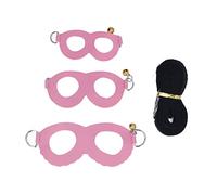 Hamster Harness and Leash Set | Soft Faux Leather Walking Vest with Bells | 3 Adjustable Sizes for Small Pets/Gerbils/Tiny Companions | Escape - Deterrent & Simple to Put On (Pink)