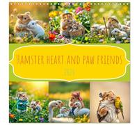 Hamster heart and paw friends (Wall Calendar 2026 12" x 24" / 30 x 60 cm (open)) CALVENDO 12 Month Wall Calendar