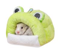 Hamster hiddout House - 5.91x5.51x5.91 Pulgadas pequeño Refugio para Mascotas, Cama de Peluche, cálido Abrazo | Cómoda Cueva de Descanso de Invierno para Conejos erizos con Barba y pequeñas
