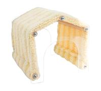 Hamster Hide Tunnel, Plush Animal Shelter, 7.87x7.87x8.07 Inches, Acrylic Wood Build, Detachable Door Design, Cozy Cage Habitat, for Chinchilla, Hamster, Pet Indoor Outdoor