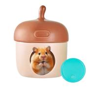 Hamster Hideaway, Cartoon Ceramic Cool Nest, 14.5x18.5cm/5.71x7.28 Inches Ice Cave Cage Accessory, Green/Brown/Pink Unique Cage Decoration for Dwarf Hamster Golden Bear, Small Pets