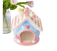 Hamster Hideaway, Creative Hamster Bed Home, Chinchilla Hut Pet Cage Accessory, Gerbil House and Small Animal Hideouts,7.09x6.34x5.71 Inches Cozy Retreat for Small Pets