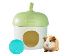 Hamster Hideaway, dibujos animados de cerámica fresca Nest, 14,5 x 18,5 cm, 5,71 x 7,28 pulgadas, Ice Cave Cage Accessory, Green/Brown/Pink Unique Cage Decor for Dwarf Hamster Golden Bear, Pequeños