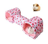Hamster Hideaway - Polyester, PP Cotton 20.08x6.69x5.91 Inches | Washable Small Pet Tunnel House | Anti Slip Machine Washable Cage Accessory Shelter Bed for Hamsters Guinea Pigs Gerbils