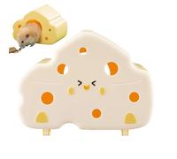 Hamster Hides Cute, Magnetic Hamster Hut, Cheese Hamster House, Gerbil House, Small Animal Habitat, Hamster Cage Accessories, Hamster Toys, Visible Gerbil House,Semi Closed Shelter,