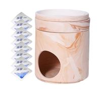 Hamster House, Ice Cage, Cooling Pet Shelter, Eight Ice Packs, Compact Hideouts for Resting, Nesting, Hiding, Travel Comfort for Gerbil, Chinchilla, Bunny, Indoor Outdoor Use Relieve 5.28x5.28x6.42in