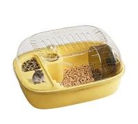 Hamster House - Openable Top Portable Gerbil Cage | Hamster Cage, Convenient Clear Enclosure Pet, for Home Dorm Bedroom Living Room Balcony Apartment