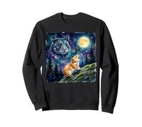 Hamster Howling at The Moon Night Sky Animal Art Sudadera