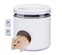 Hamster Hut, Hamster Cage Outs - Refugio de jaula Ocultar el - Hábitat creativo para mascotas con 2 paquetes de hielo para esconderse del sueño jugando en casa Shelter