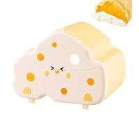 Hamster Hut House - Magnetic Cheese Hamster Habitat | Visible Gerbil Shelter - Small Animal Cage Accessory Semi Closed Toys for Rabbit Mouse Pet Home Enclosure