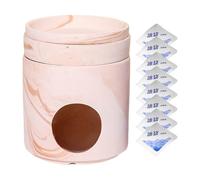 Hamster Hut, Ice Nest, 5.28x5.28x6.42 inches Cooling Shelter, Eight Pack Chill Design, Pet Comfort Supply for Hiding Resting Travel Play Indoor Outdoor Chinchilla Gerbil Bunny Use