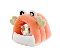 Hamster Hut - Suave Hedgehog Bed Cueva | En Forma De Completo | Chinchilla Ratón Ferret Bunny Gerbil Shelter | Accesorio De Configuración De La Cámara Del Juego, Pequeño