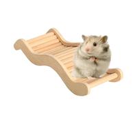 Hamster Ladder, Creative Hamster Climbing Bridge, 9,84 x 3,94 x 1,18 pulgadas, Decorative Wooden Toy, Creatives Climbing Bridges, Cage Accessory for Fun and Ejercise (Wood Color)