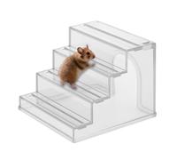 Hamster Ladder, Small Animal Ladder, 2-in-1 Anti-Slip Climbing Nesting House 3.86x3.78x2.95 Inches, Exercise, Digging, Stimulation, Game, Playtime, Cage Accessories